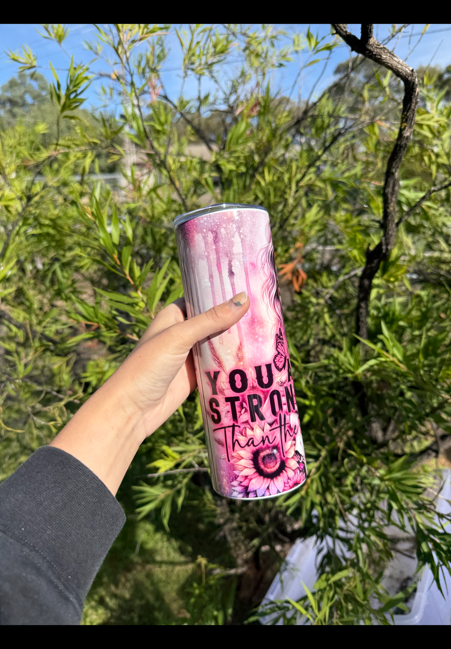 You are enough tattoo girl 20oz tumbler