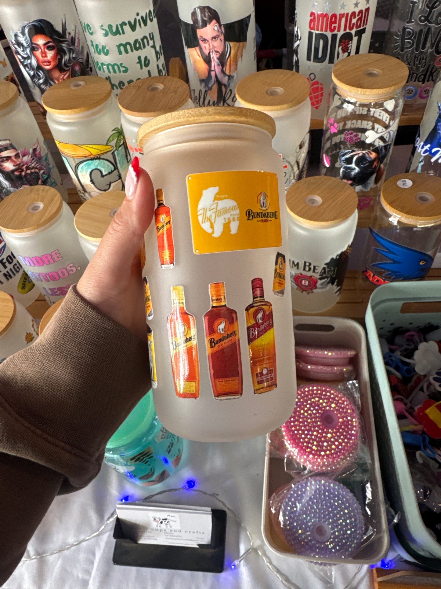 Bundaberg frosted glass