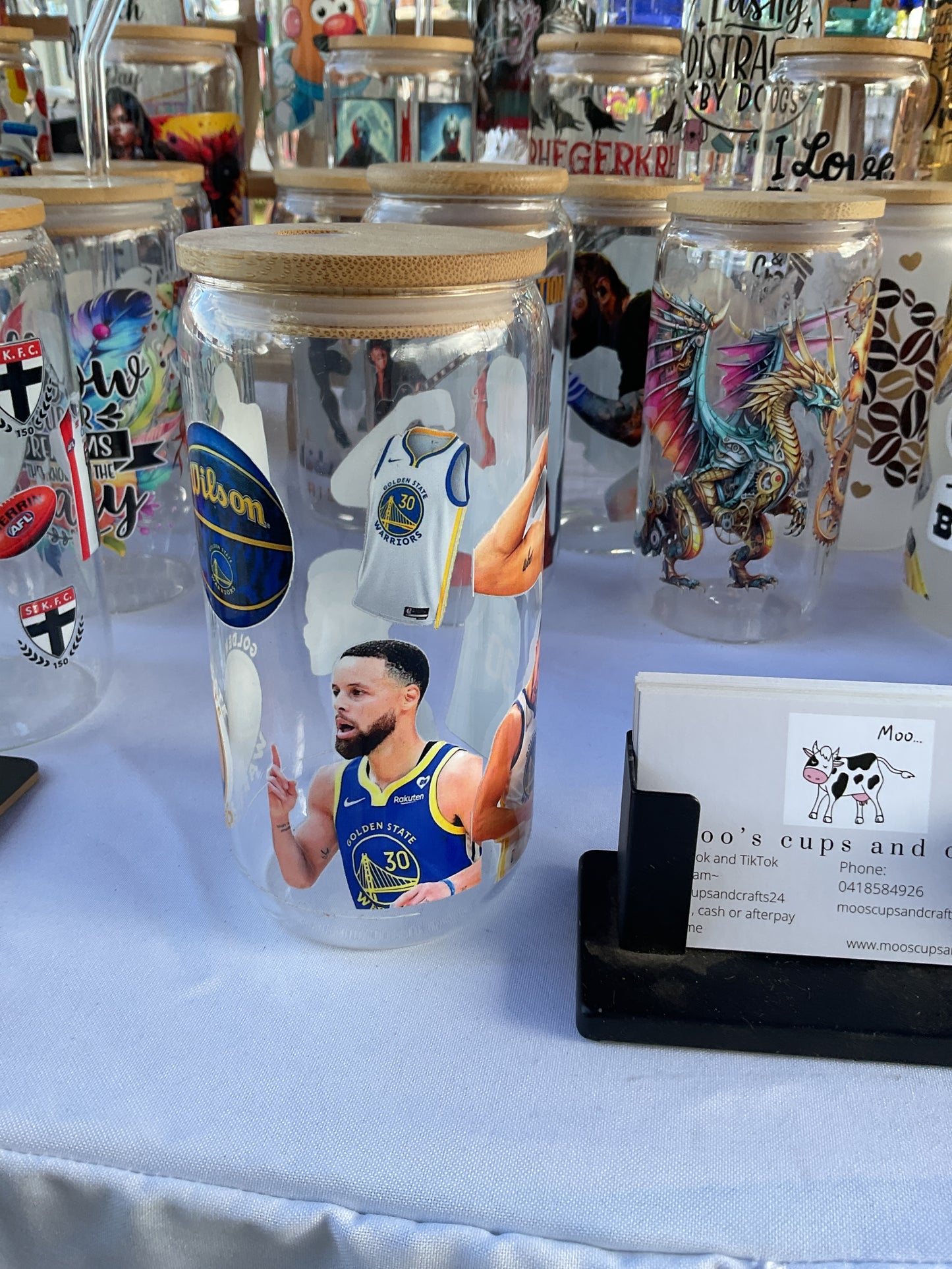 Stephan curry clear glass
