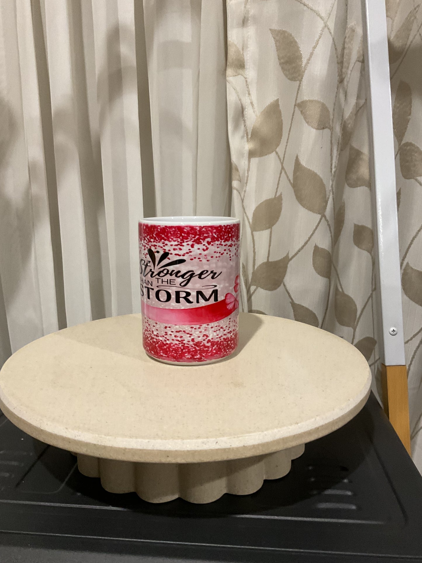Stronger than the storm breast cancer mug
