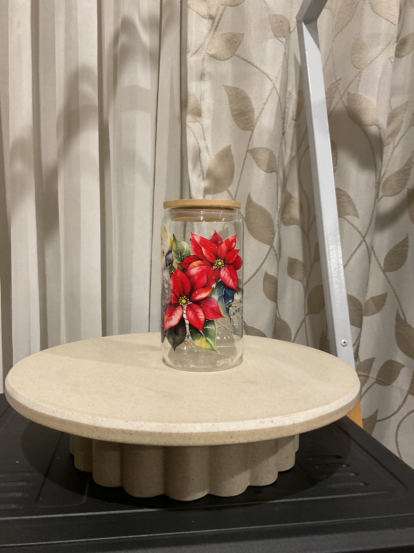 Cockatoo clear glass