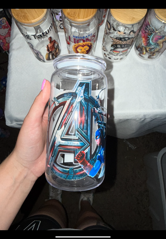 Avengers acrylic cup