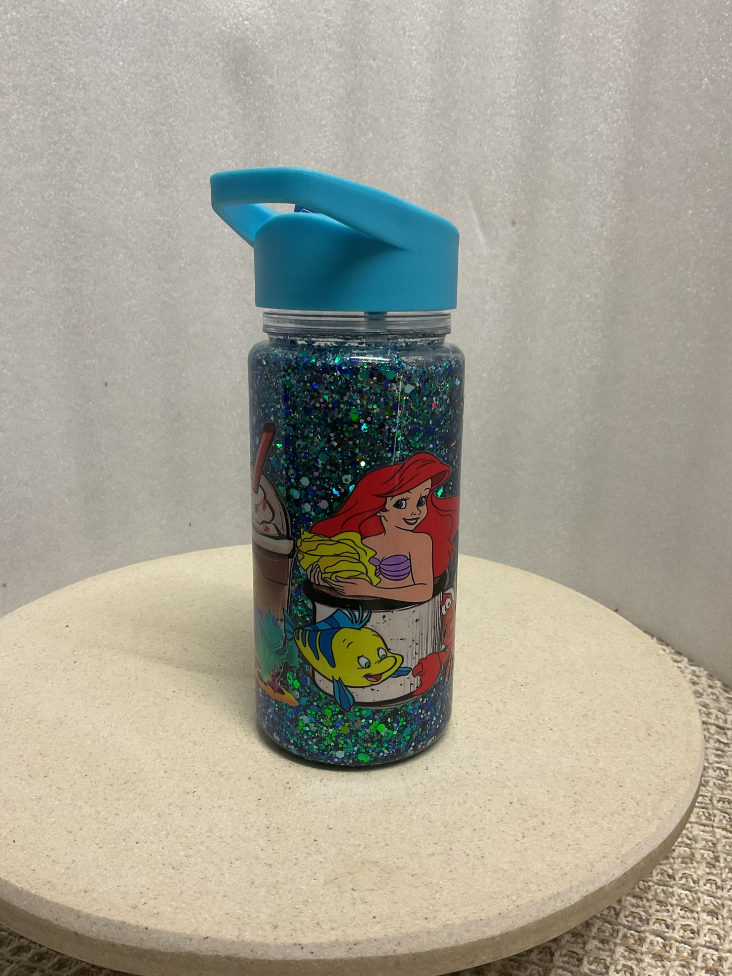 The little mermaid snowglobe drink bottle