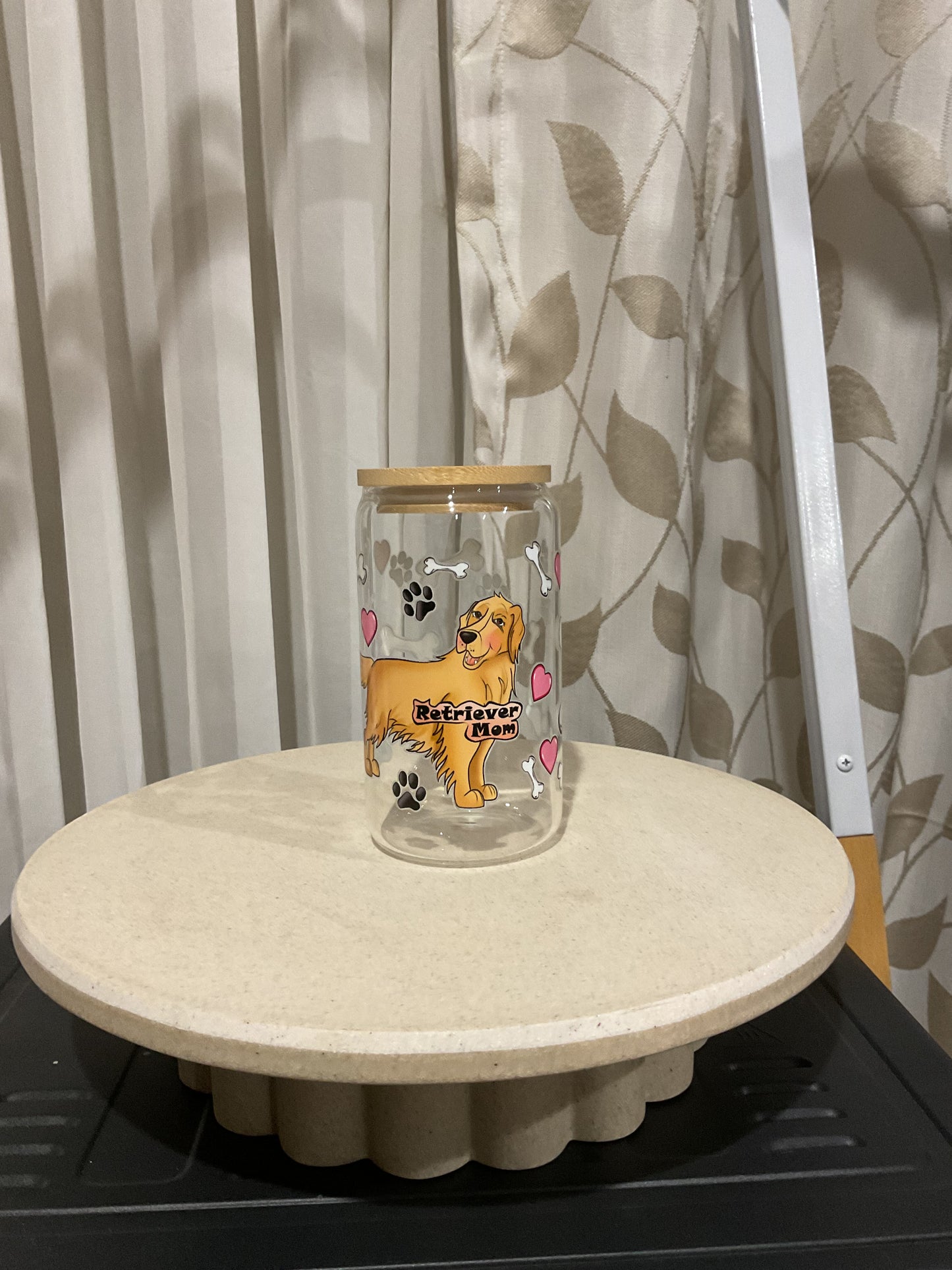 Retriever mum clear glass