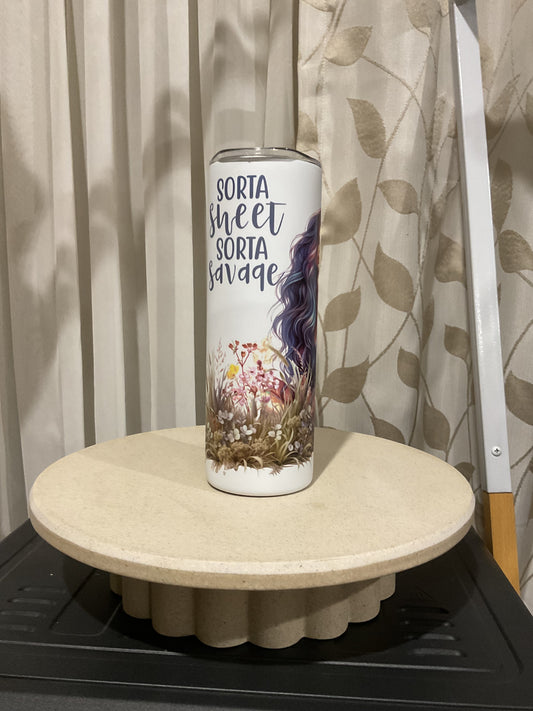 Sorta sweet sorta savage tumbler