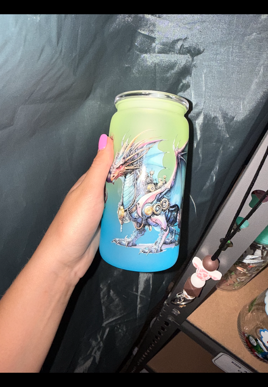 Dragon acrylic cup ombré