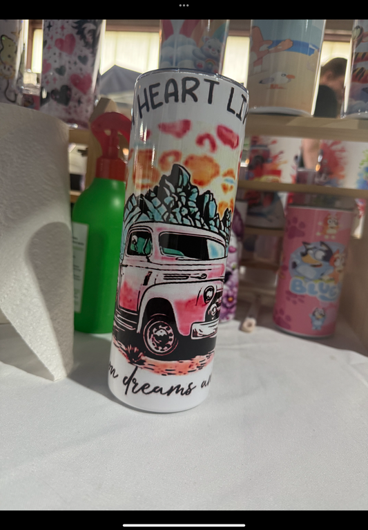 I got a heart like a truck insulated tumbler