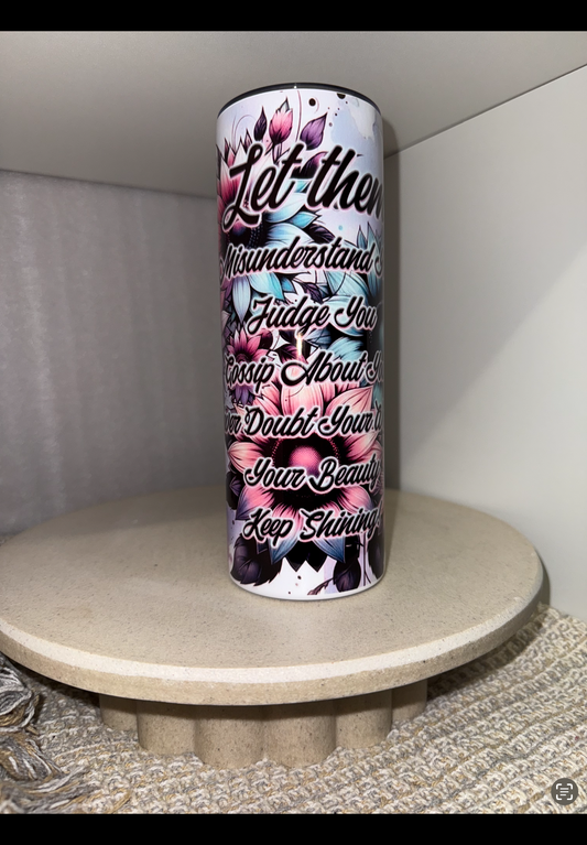 Let them flower tumbler