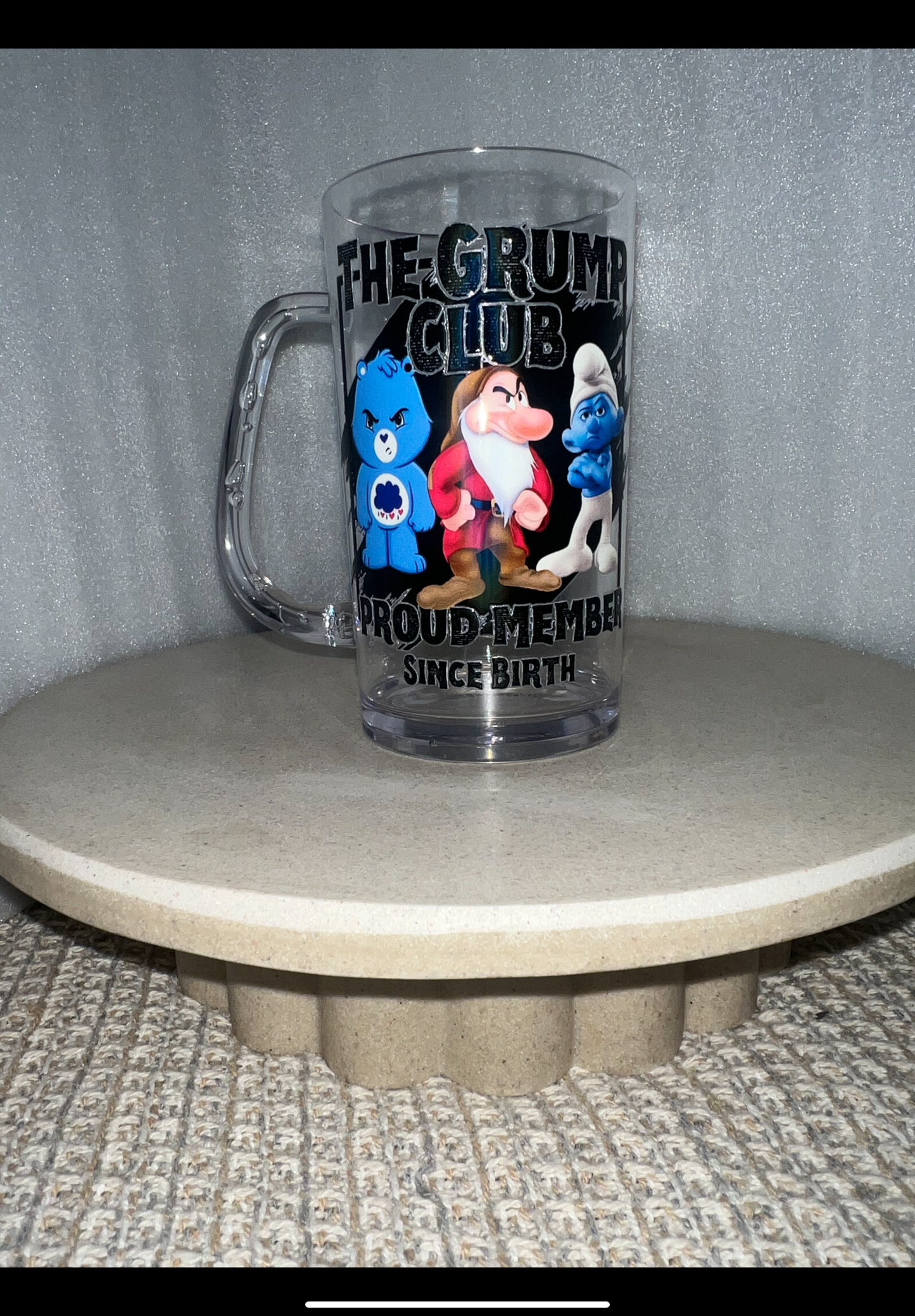 Grump beer mug acrylic