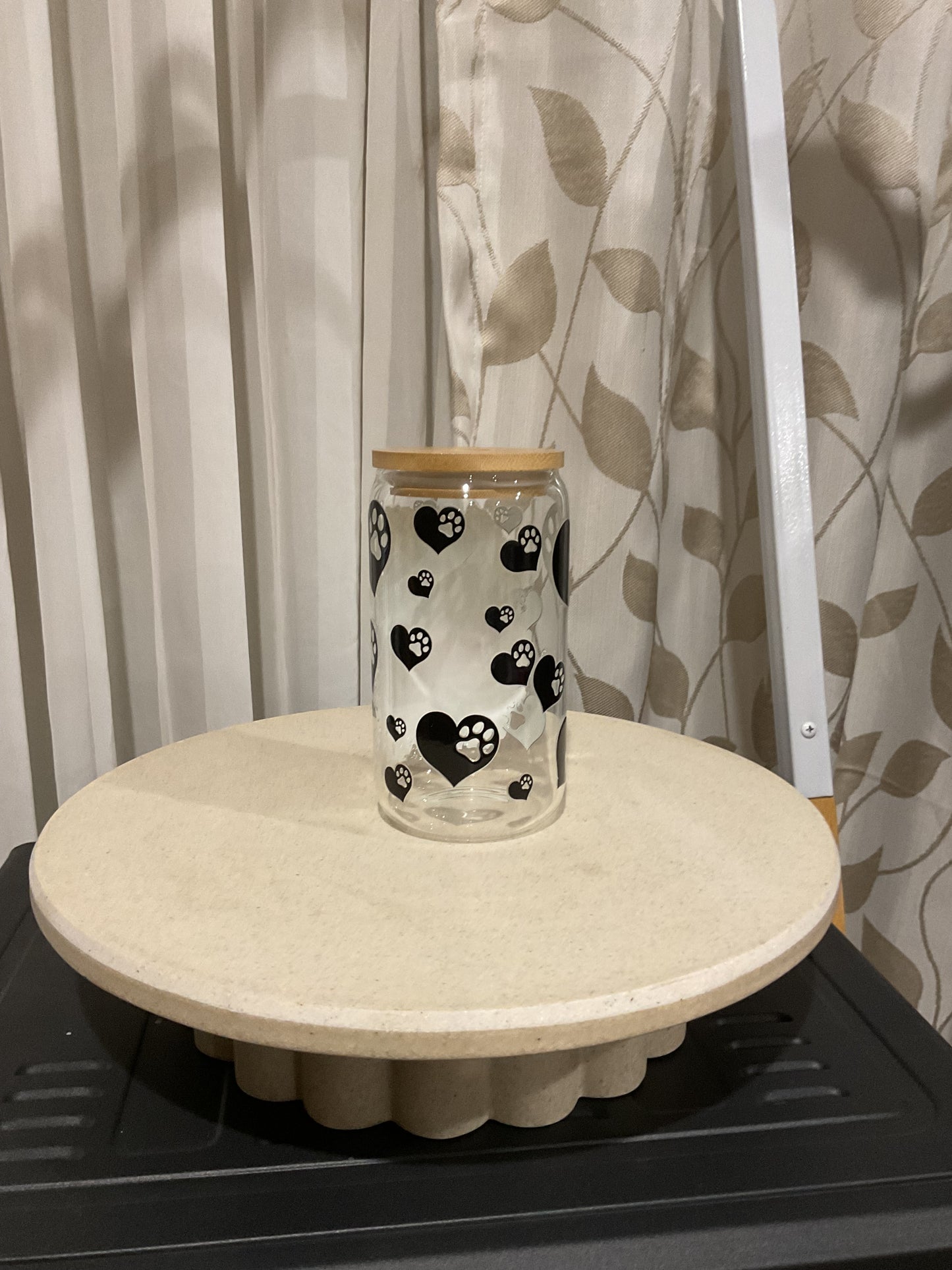 Corgi mom clear glass