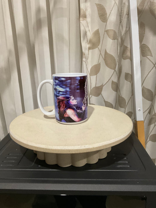 Dinosaur and female mug