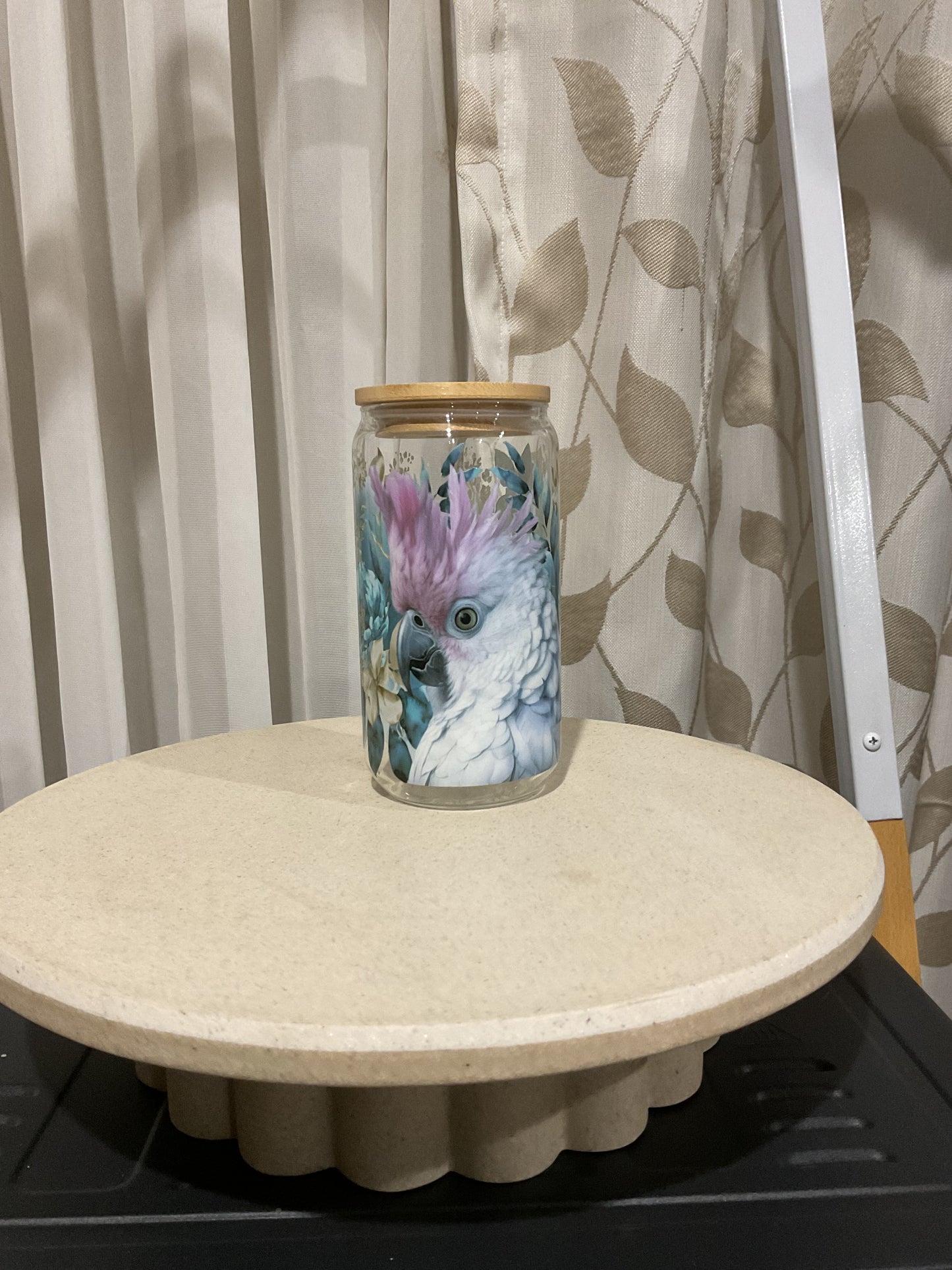 Cockatoo clear glass