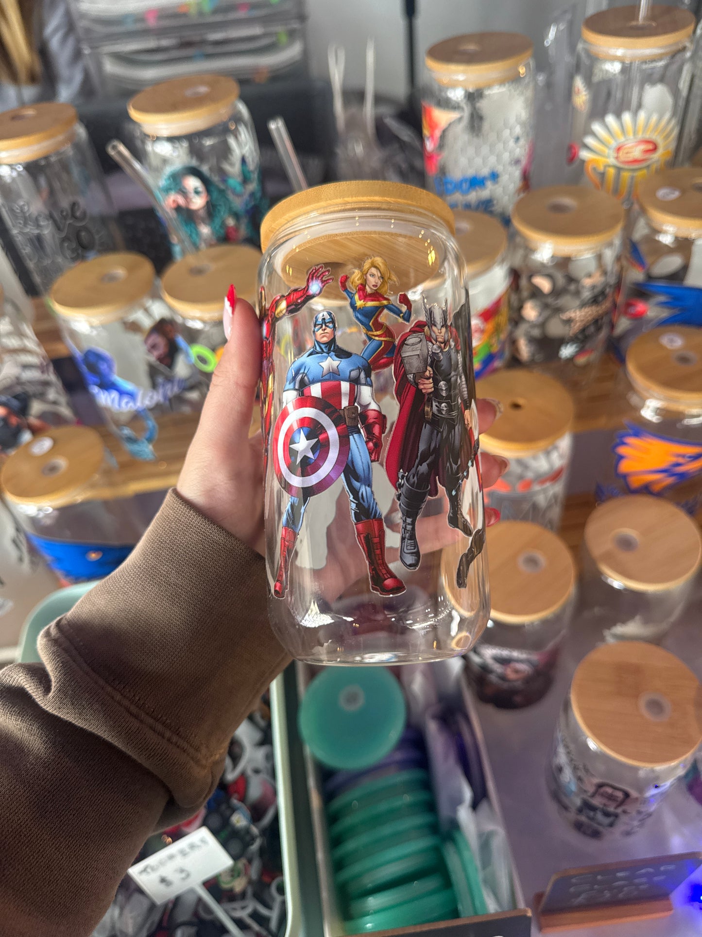 Super hero’s clear glass