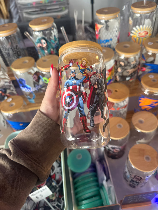 Super hero’s clear glass