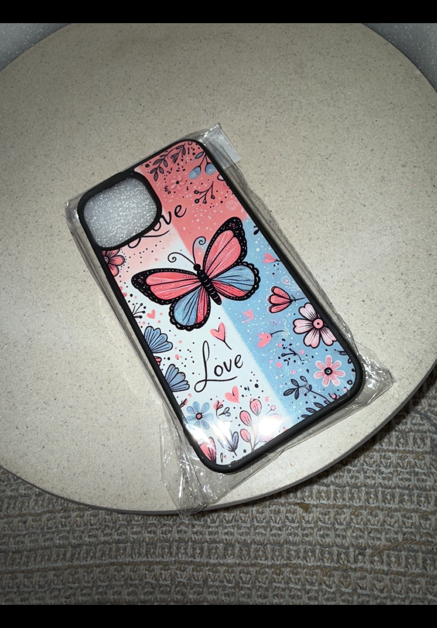 Love butterfly iPhone case