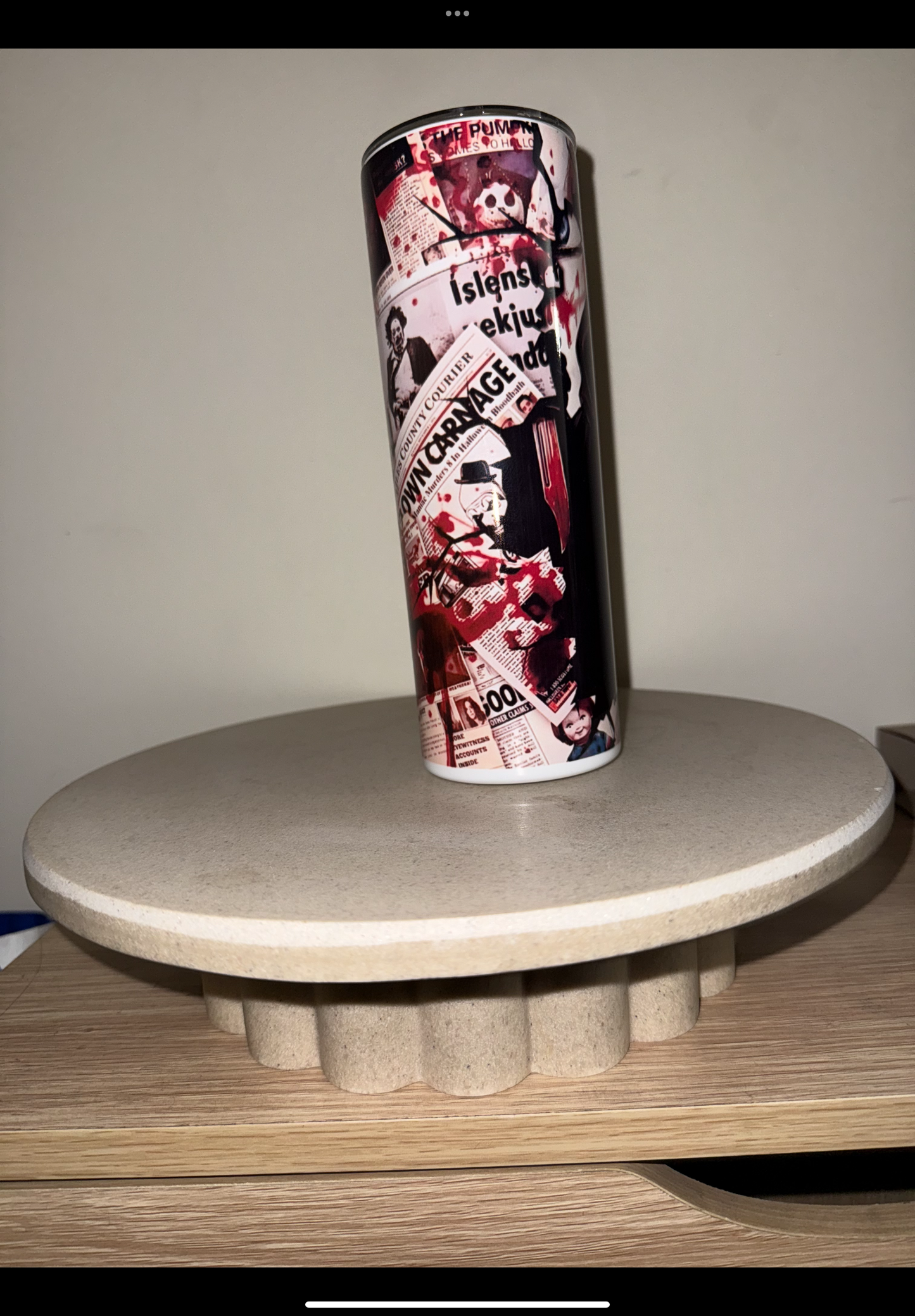 Scream ghost face tumbler